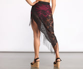 Crochet Lace Fringe Cover Up Ins Street